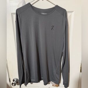 On Running Men's Performance Rock/Gray Long Sleeve Shirt